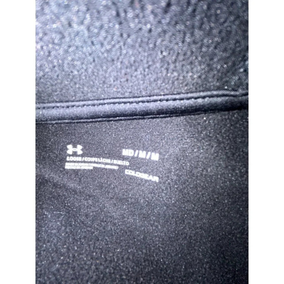 Under Armour Cold Gear Loose Coupe Womens Hoodie Black White Logo Size MD/M/M - Picture 4 of 5